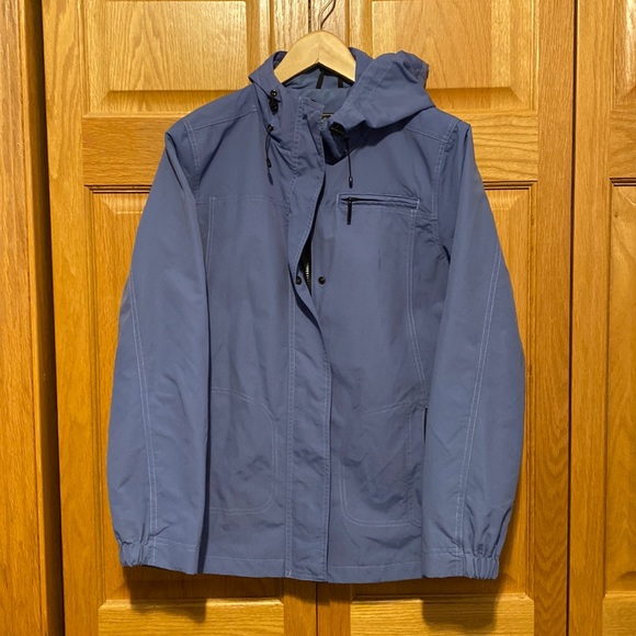 Eddie Bauer blue hooded lightweight jacket size medium - Picture 2 of 8